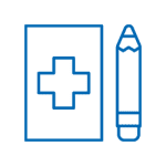 wellness_icon medical form and pencil icon